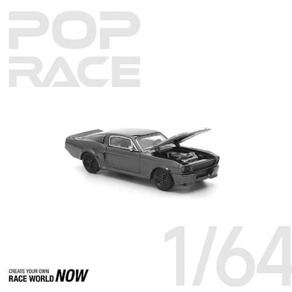[ Pre-order ] PRDC-004 POP RACE 1:64 Ford Shelby Mustang GT500 DARK CHROME