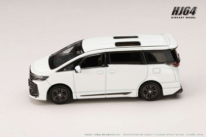 [ Pre-order ] HJ642077CW Hobby Japan 1:64 Toyota Vellfire Z Premier Hybrid (H40W) / Genuine Option Platinum White Pearl Mica