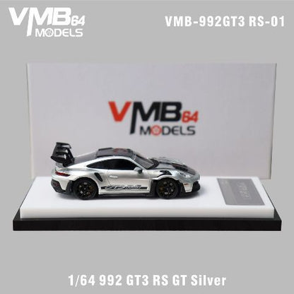 [ Pre-order ] VMB 1:64 Porsche 911 (992) RS GT Silver