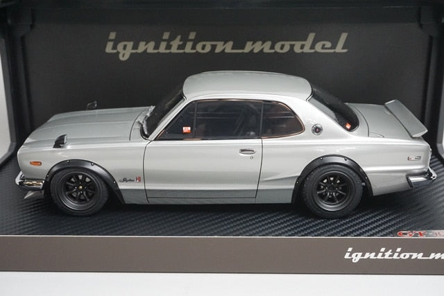 1:18 ignition model IG3613 Nissan Skyline 2000 GT-R (KPGC10) Silver model car