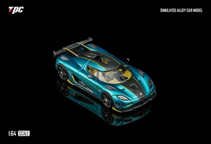 [ Pre-order ] TPC 1:64 Koenigsegg Agera RS Peacock Blue