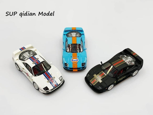 [ Pre-order ] Sup Qidian Model 1:64 F40 (F120) Matt Black Martini