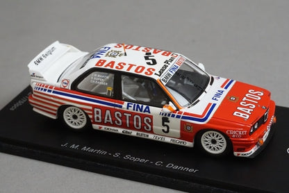 1:43 Spark SB069 BMW E30 M3 SPA 24H 1992 #5 J.M. Martin - S. Soper C. Danner Bastos model car