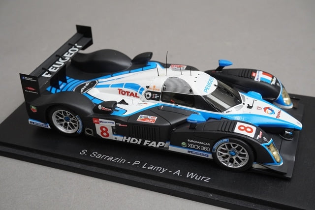 1:43 SPARK S1280 Peugeot 908 HDI FAP Team Peugeot Total Le Mans 5th place 2008 #8 model car
