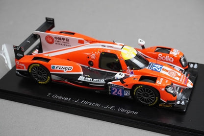 1:43 SPARK S5811 Oreca 07 Gibson CEFC Manor TRS Racing Le Mans 7th 2017 #24 model car