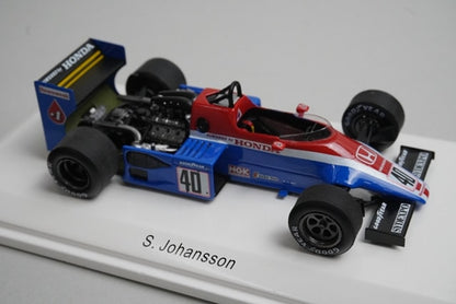 1:43 Rave R70253 Spirit Honda 201C Dutch GP 1983 #40 S. Johansson model car