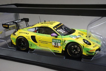 1:18 MINICHAMPS MG-M-911-DTM-#91-23-1801 Porsche 911 GT3R Manthey EMA DTM Hockenheimring 2023 #91 T. Preinink