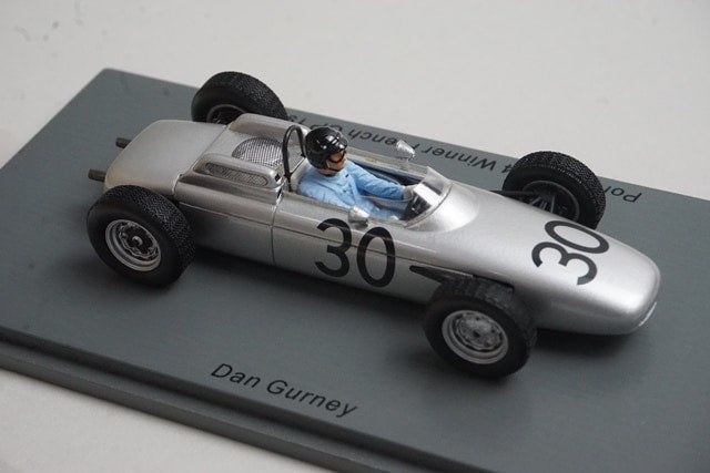 1:43 SPARK S7515 Porsche 804 French GP Winner 1962 #30 D. Gurney model car
