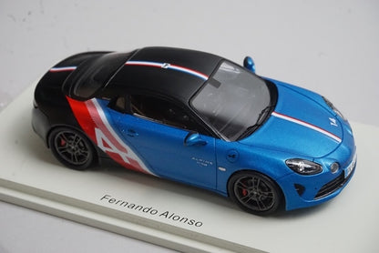 1:43 SPARK S6591 Alpine A110S Truck Sidecar Monza GP 2021 #14 F. Alonso model car