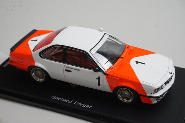 1:43 SPARK SA055 BMW 635 CSi Macau Guia Race 2nd place 1985 #1 G. Berger model car