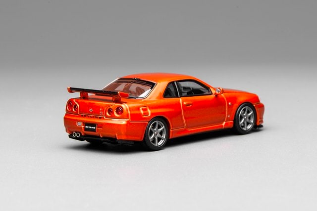 [ Pre-order ] M63471 MOTORHELIX 1:64 Nissan Skyline GT-R(R34) V-Spec Ⅱ Customized Metallic Orange