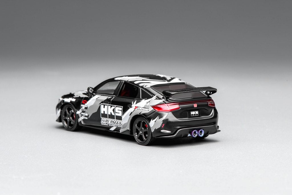 [ Pre-order ] Motor Helix 1:64 Scale Honda Civic Type R (FL5) HKS Livery Matte Black (M65320)