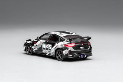 [ Pre-order ] Motor Helix 1:64 Scale Honda Civic Type R (FL5) HKS Livery Matte Black (M65320)