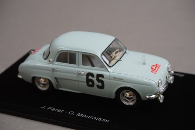1:43 Spark S5207 Renault Dauphin Monte Carlo Rally Winner 1958 #65 J. Ferret model car