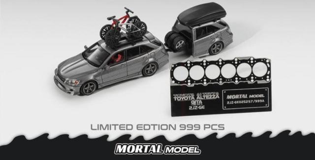 [ Pre-order ] MORTAL 1:64 Toyota Altezza Gita Silver Gray ELIXIR Trailer