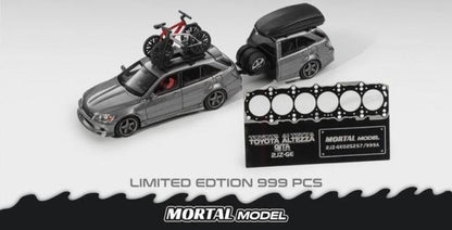 [ Pre-order ] MORTAL 1:64 Toyota Altezza Gita Silver Gray ELIXIR Trailer