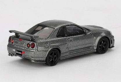 [ Pre-order ] MGT01160-BL TSM MINI-GT 1:64 Nissan Skyline GT-R Dark Metal Gray (NISMO BNR34 CRS Version) (Right-hand drive) *Blister packaging