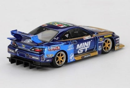[ Pre-order ] MGT01157-R TSM MINI-GT 1:64 Nissan Silvia (S15) LB-Super Silhouette #555 2025 Formula Drift Japan Team MINI GT Liberty Walk (RHD)