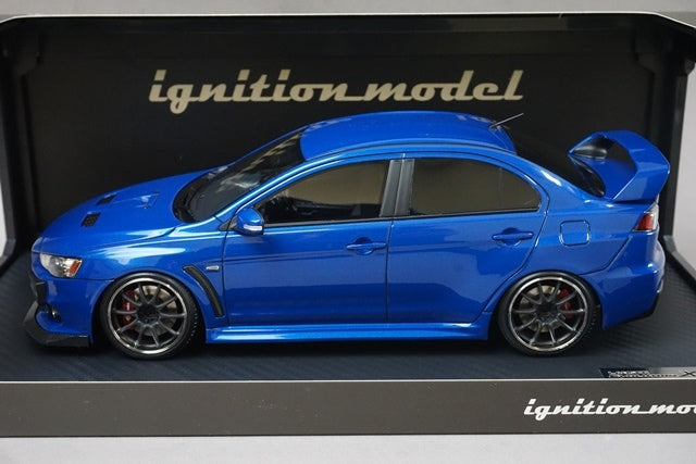 1:18 ignition model IG2295 Mitsubishi Lancer Evolution X (CZ4A) Blue Metallic