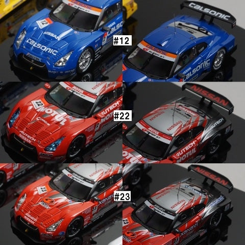 1:43 EBBRO 22001 Nissan GT-R R35 Super GT500 2008 5-car set model car