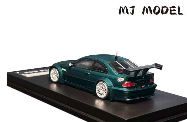[ Pre-order ] MJ 1:64 M3 E46 GTR British Green hood opening and closing