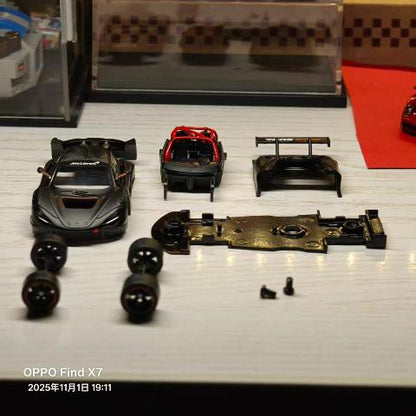 [ Pre-order ] FG 1:64 Mclaren 750S Matt Black With Tail Wing