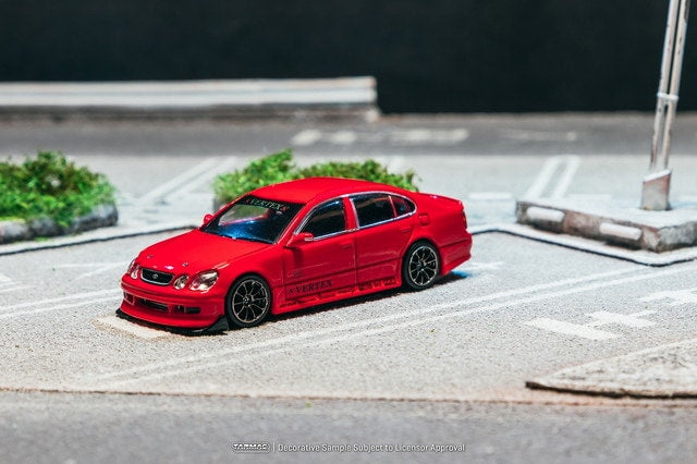 [ Pre-order ] T64G-081-RE Tarmac Works 1:64 VERTEX Toyota Aristo JZS161 Red
