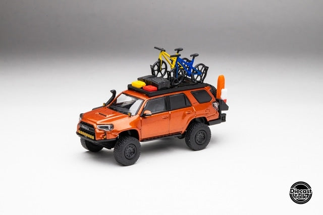 [ Pre-order ] DTG0018-OR GCD Gaincorp Products 1:64 Toyota 4Runner Widebody Overland Inferno Orange (clean)