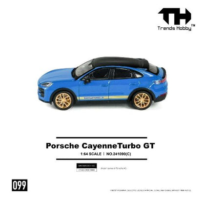 [ Pre-order ] 241090(C) Trends Hobby 1:64 Porsche Cayenne Turbo GT Blue