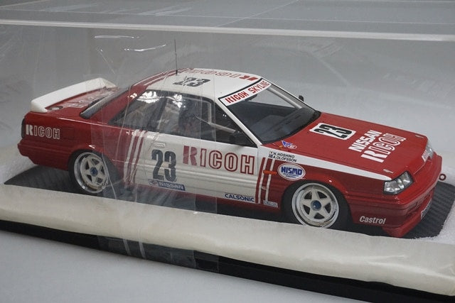 1:18 ignition model IG1725 RICOH Nissan Skyline WTC 1987 #23 with Kazuyoshi Hoshino figure