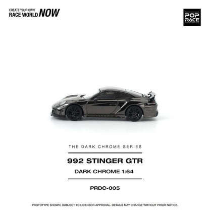 [ Pre-order ] PRDC005 POP RACE 1:64 992 Stinger GTR Dark Chrome