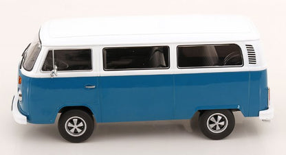 [ Pre-order ] KKDC181362F KK scale 1:18 Volkswagen VW Bus T2b 1972 Blue/White Fuchs-Rims