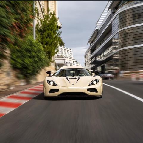 [ Pre-order ] GA003F GRYNING.model 1:64 Koenigsegg Agera R Moonlight Yellow/Purple Carbon