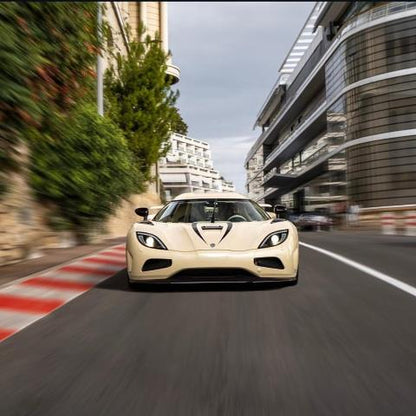 [ Pre-order ] GA003F GRYNING.model 1:64 Koenigsegg Agera R Moonlight Yellow/Purple Carbon