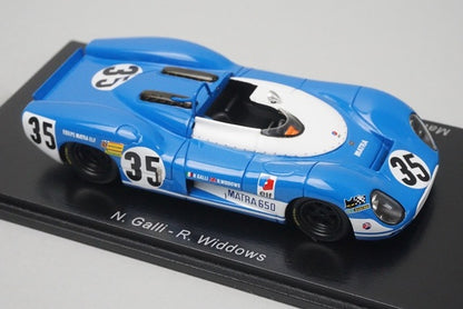 1:43 Spark S3549 Matra Simca MS 630/650 Le Mans 24H 4th 1969 #35 N.Galli / R.Widdows
