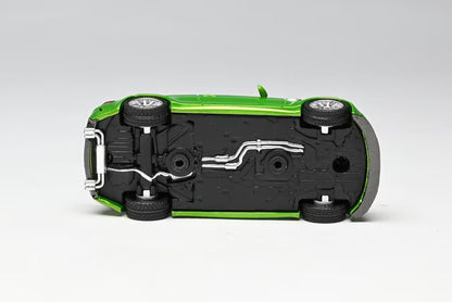 [ Pre-order ] 7CM Model 1:64 BMW 1M Coupe (E82) silver style 359 multi-spoke wheels Frozen Tampa Bay Green Metallic