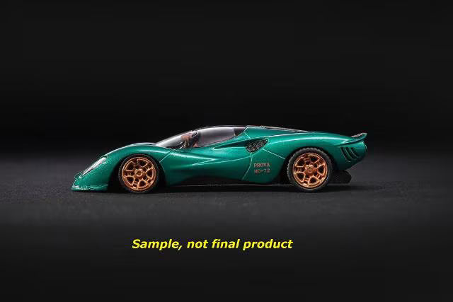 [ Pre-order ] Mirage 1:64 De Tomaso P72 Metallic Green