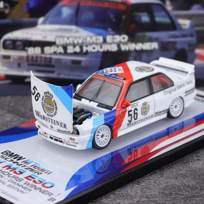 [ Pre-order ] Mortal 1:64 BMW M3 E30 M Power SPA Endurance Race #56