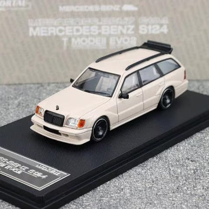 [ Pre-order ] Mortal 1:64 Mercedes-Benz S124 Milk Tea Color