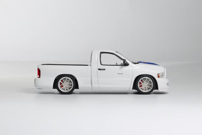 [ Pre-order ] SHOOM-103-005 GCD Shoom 64 1:64 Dodge RAM SRT-10 White Blue Stripe (LHD)