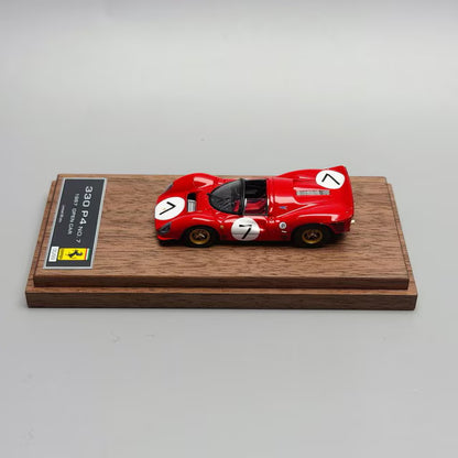 [ Pre-order ] DMH 1:64 330P4 Roadster (1967 race) Red #7