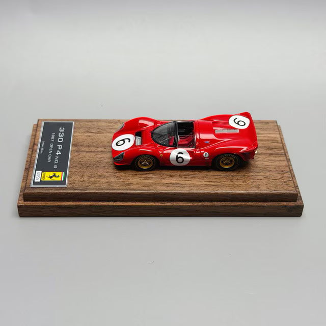 [ Pre-order ] DMH 1:64 330P4 Roadster (1967 race) Red #6