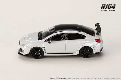 [ Pre-order ] HJ644068W Hobby Japan 1:64 Subaru S208 NBR Challenge Package Crystal White Pearl