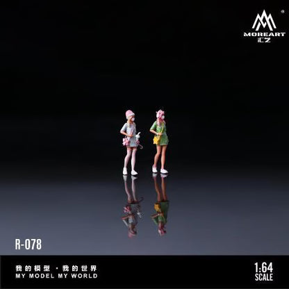 [ Pre-order ] MO223078 MoreArt 1:64 SWEET CUTE GIRL BEST FRIEND DOLL SET Sweet and cute girl best friend figures, set of 2