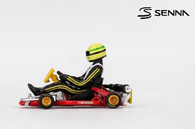 [ Pre-order ] MGT01155-L TSM MINI-GT 1:64 Senna Kart Formula K World Karting Championship 1981 #9 A. Senna