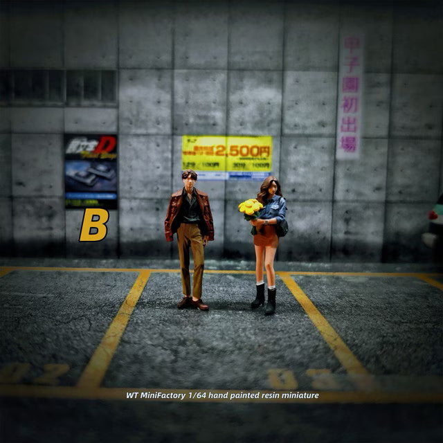 [ Pre-order ] WT2025121119-B WT Minifactory 1:64 Couple Giving Flowers Duo Figures, Set of 2, Yellow, with a Bouquet of Flowers