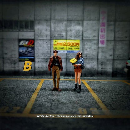 [ Pre-order ] WT2025121119-B WT Minifactory 1:64 Couple Giving Flowers Duo Figures, Set of 2, Yellow, with a Bouquet of Flowers