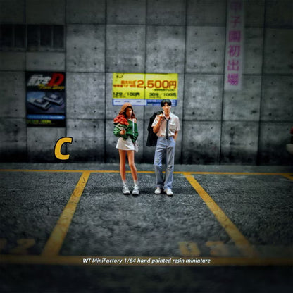 [ Pre-order ] WT2025121119-C WT Minifactory 1:64 Couple Giving Flowers Duo Figures, Set of 2, Red, Bouquet of Flowers