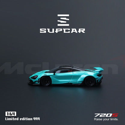 [ Pre-order ] SC64043 SUPCAR SC 1:64 McLaren 720S Cyan Blue Ordinary