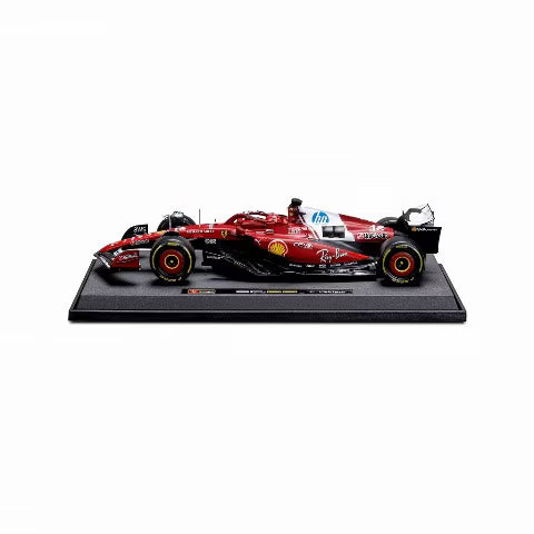[ Pre-order ] 18-16816L BBURAGO 1:18 Ferrari SF-25 2025 Australian GP #16 C. Leclerc Driver Window Box